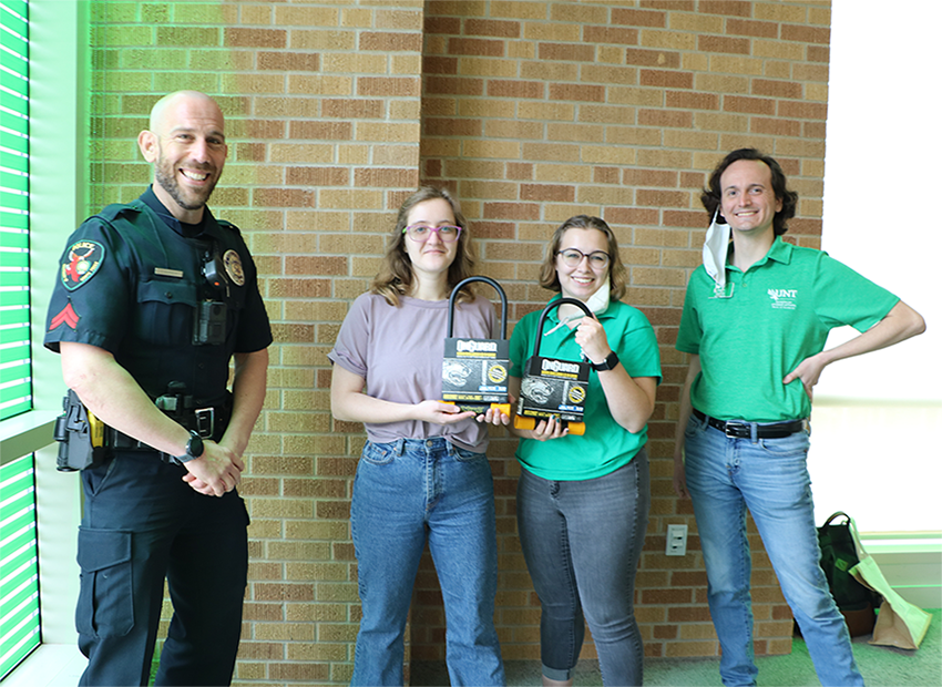 We Mean Green Fund sponsors of UNT Police's bike lock program